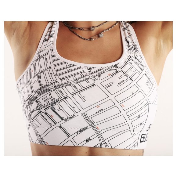 1971 SF Map Padded Sports Bra - Picture 6 of 11